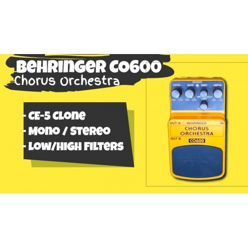 Behringer Chorus Orchestra CO600 Effect Pedal - Rare!